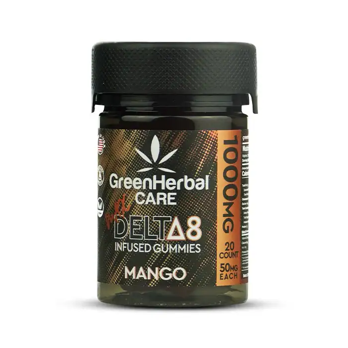 Delta-8 THC Max Gummies-Mango