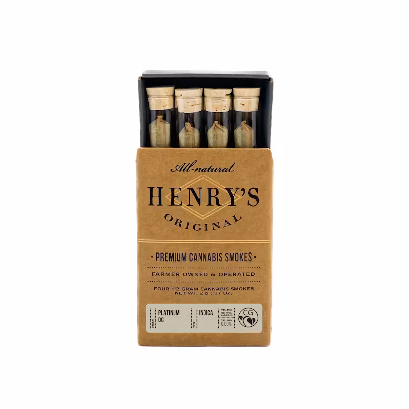 PLATINUM OG PREROLL 4 PACK